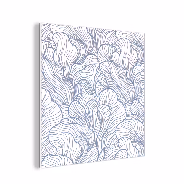 Forex - Patroon - Lijnen - Organisch - Abstract - Blauw — 1