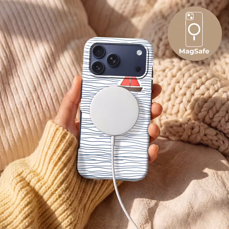 Telefoonhoesje Toughcase - Boot - Water - Rood - Illustratie - Minimalistisch — 8