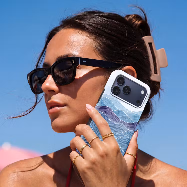 Telefoonhoesje Toughcase - Abstract - Golven - Patroon - Blauw - Modern — 6