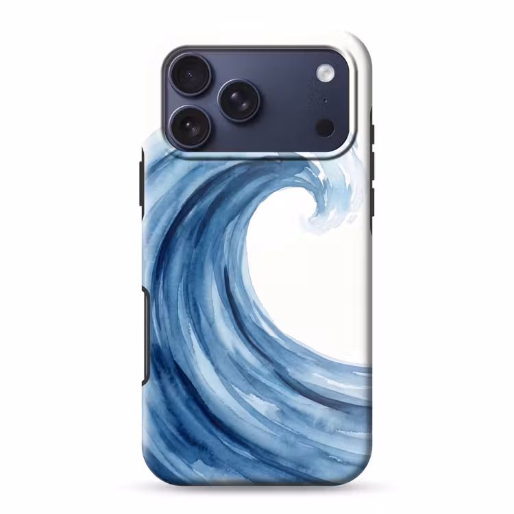 Telefoonhoesje Toughcase - Water - Beweging - Natuur - Modern - Blauw — 1