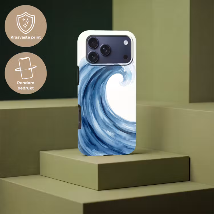 Telefoonhoesje Toughcase - Water - Beweging - Natuur - Modern - Blauw — 7