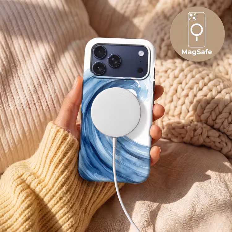 Telefoonhoesje Toughcase - Water - Beweging - Natuur - Modern - Blauw — 8