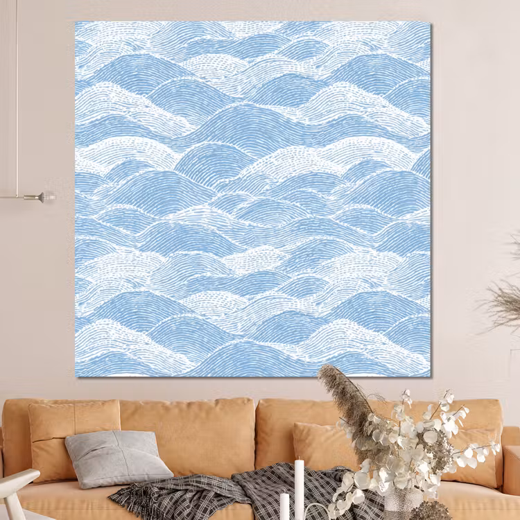 Forex - Blauw - Wit - Golven - Getekend — 4