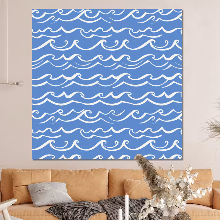 Forex - Blauw - Wit - Simpel - Getekend - Golven — 4