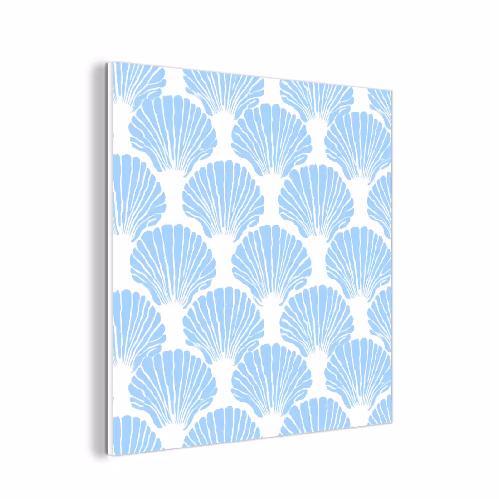 Forex - Blauw - Wit - Schelpen - Grafisch - Structuur — 1