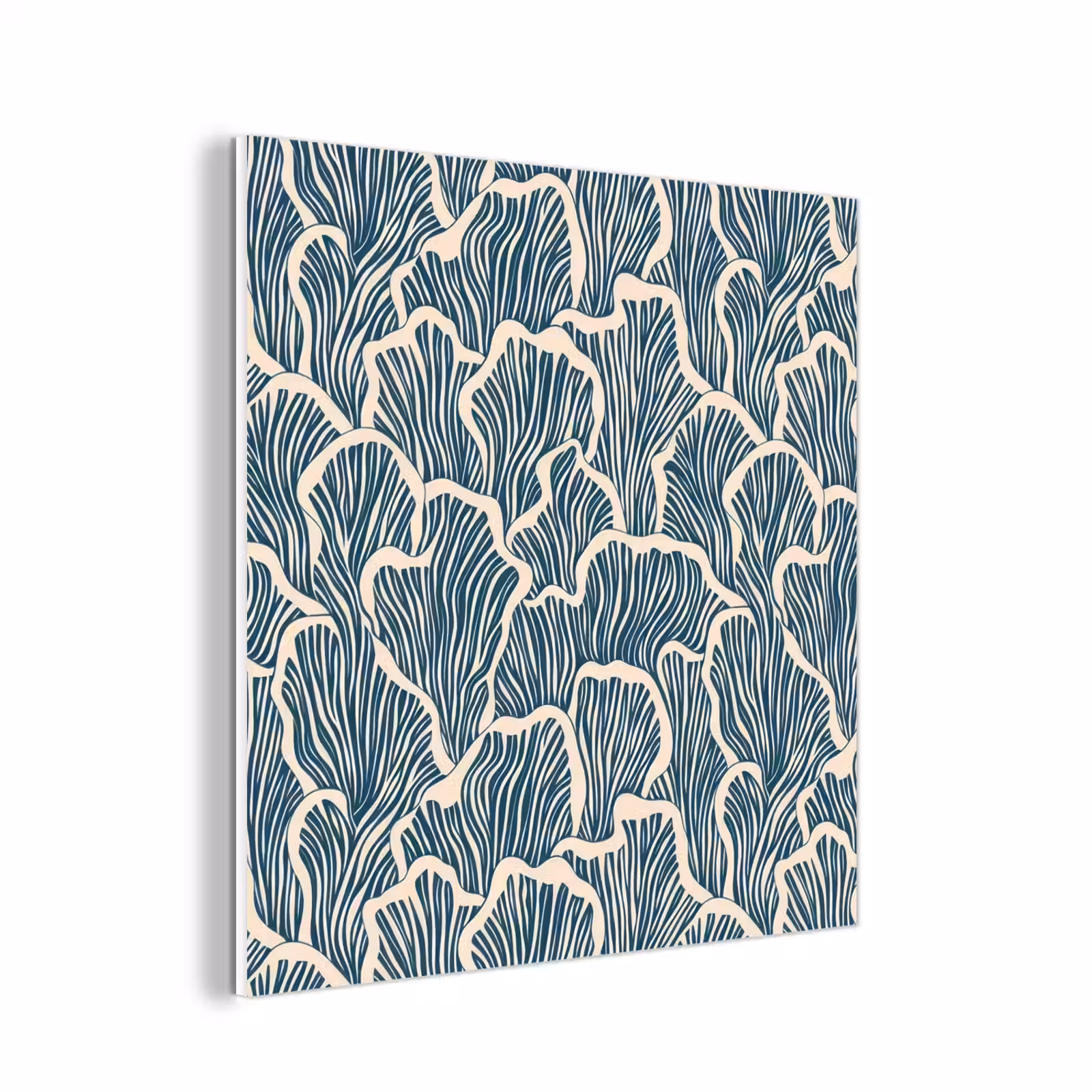 Forex - Organisch - Blauw - Crème - Schelpen — 1