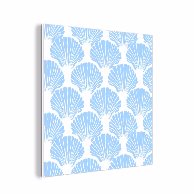 Forex - Blauw - Wit - Schelpen - Grafisch - Structuur — 1