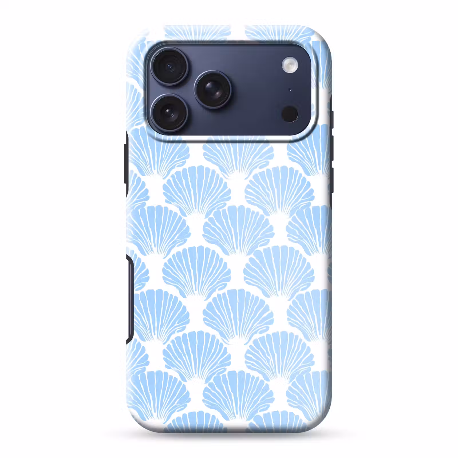 Telefoonhoesje Toughcase - Blauw - Wit - Schelpen - Grafisch - Structuur — 1