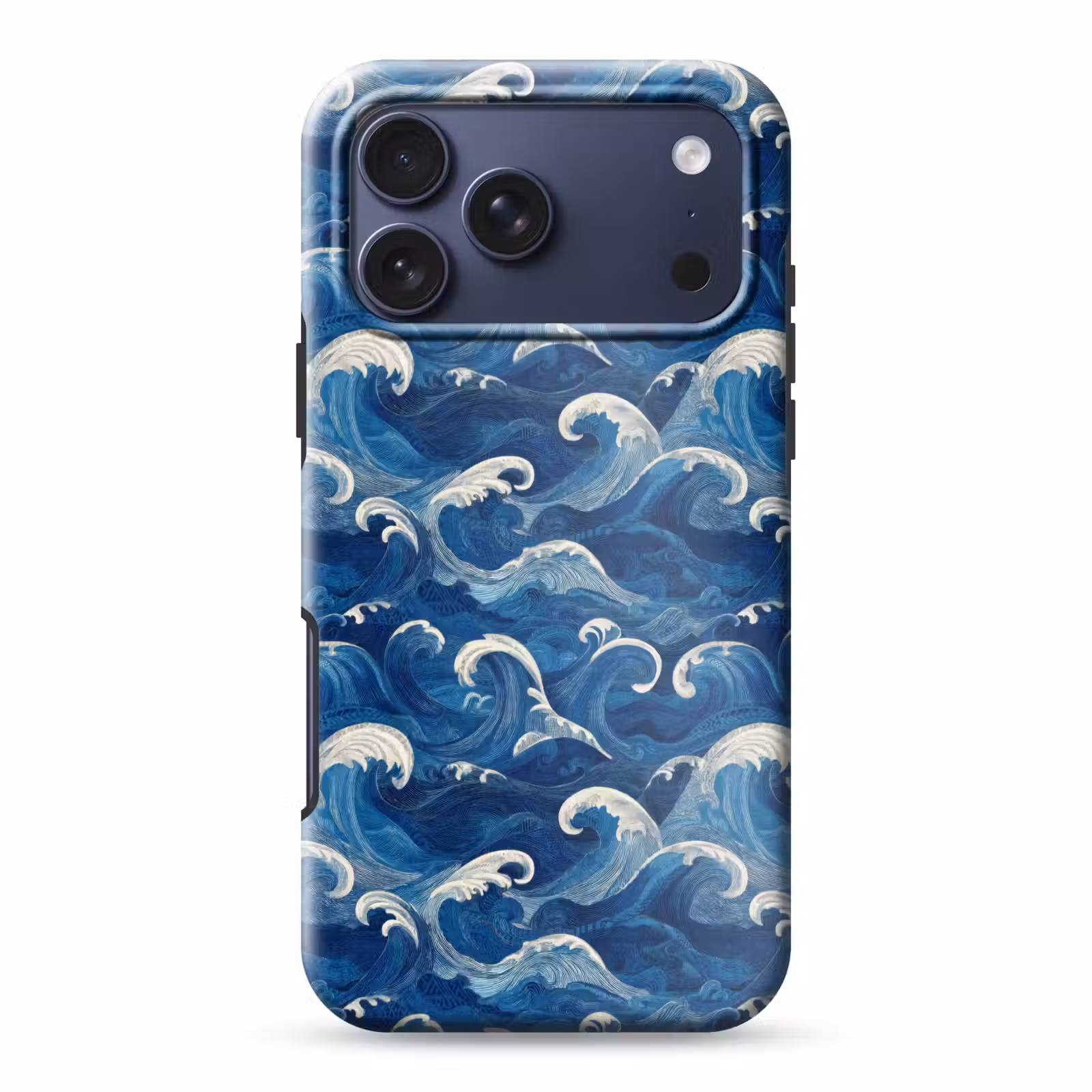 Telefoonhoesje Toughcase - Japans - Oceaan - Golven - Blauw — 1