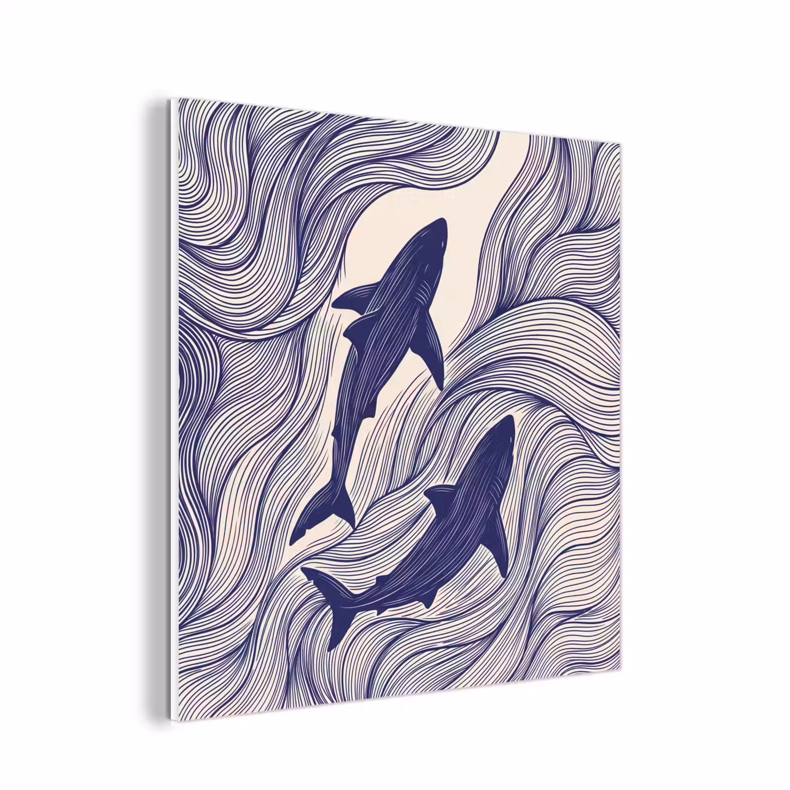 Forex - Vis - Oceaan - Lijntekening - Blauw - Dieren — 1