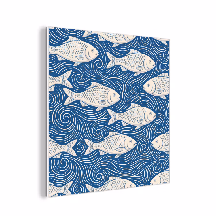 Forex - Vis - Water - Patroon - Grafisch - Blauw — 1