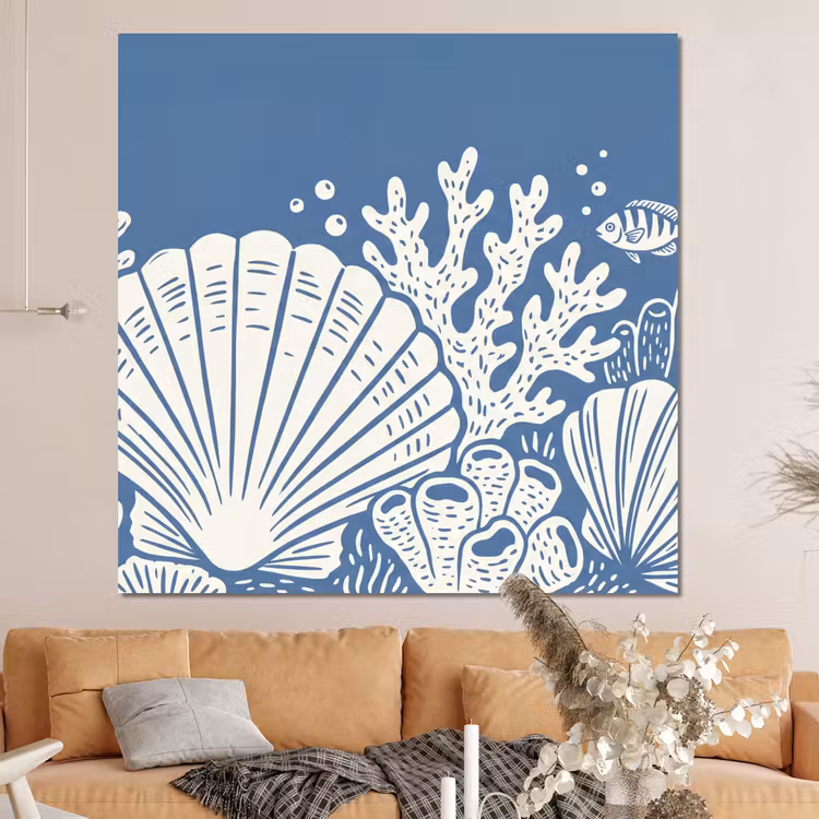 Forex - Zeeleven - Koraal - Schelp - Vis - Illustratie - Onderwater — 4