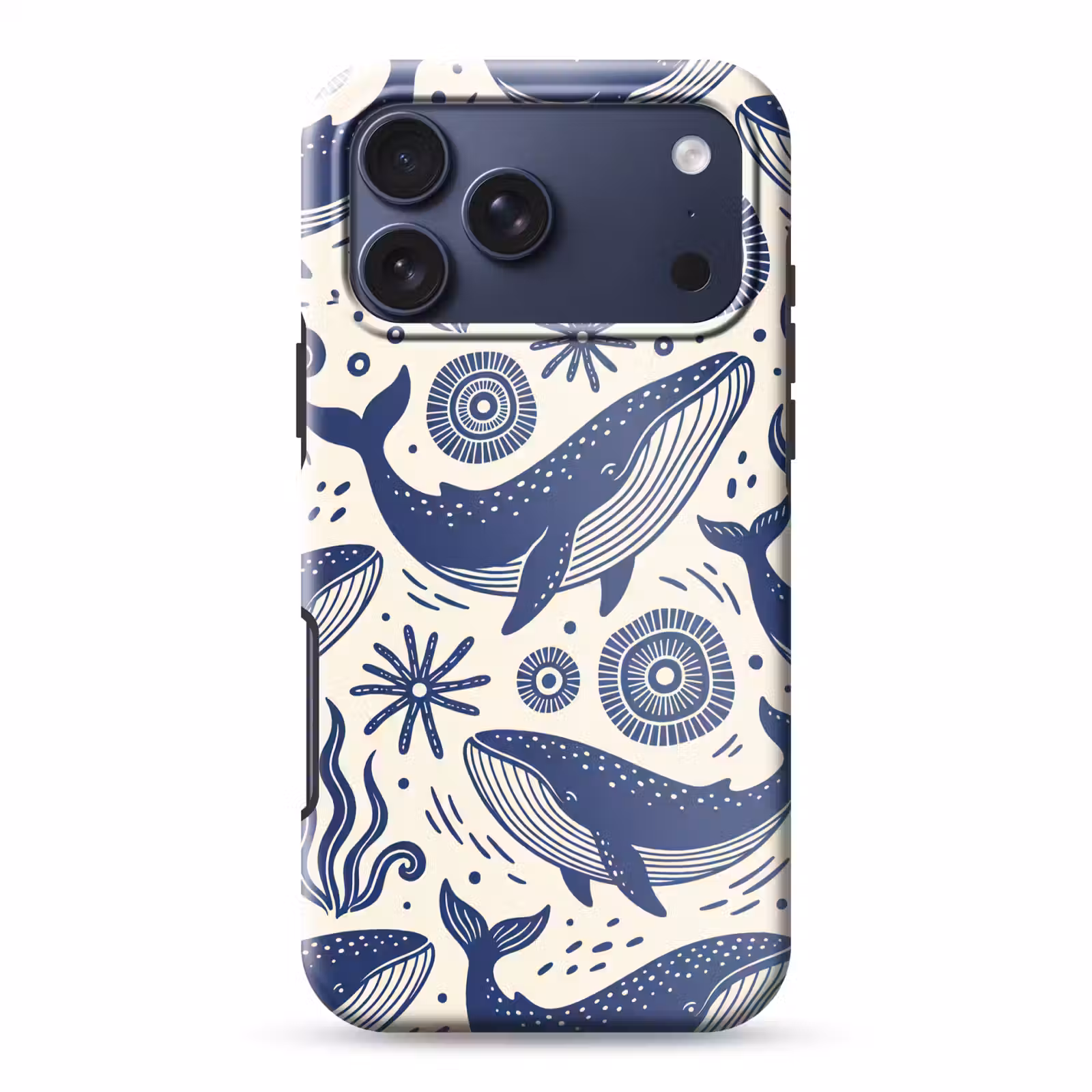 Telefoonhoesje Toughcase - Walvis - Onderwater - Dieren - Abstract - Blauw — 1