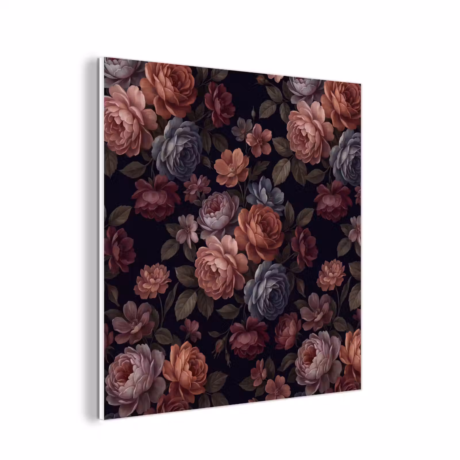Forex - Bloemen - Patroon - Vintage - Donker - Roze — 1