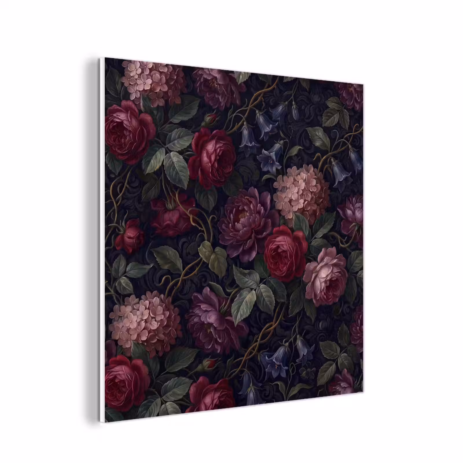 Forex - Bloemen - Rood - Klassiek - Donker - Patroon — 1