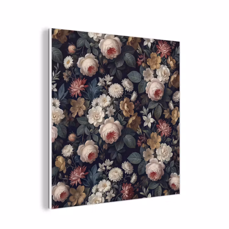 Forex - Bloemen - Boeket - Botanisch - Vintage - Donkere achtergrond — 1