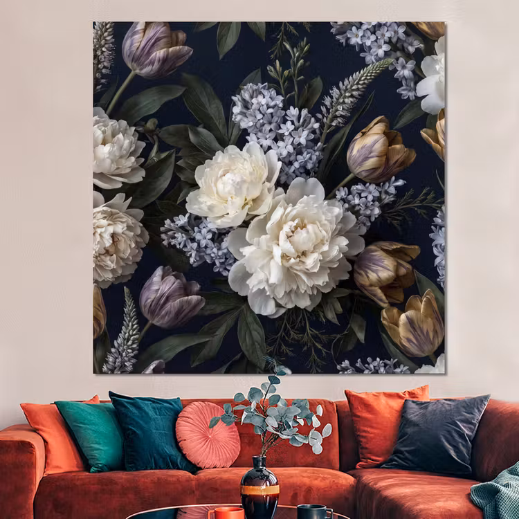 Forex - Bloemen - Donker - Elegant - Natuur - Wit — 3