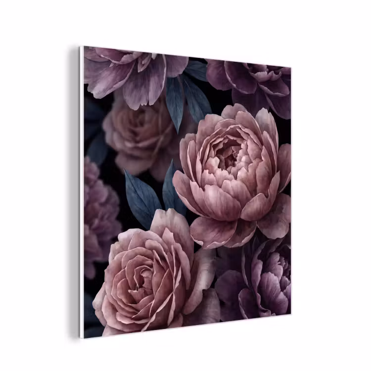 Forex - Bloemen - Patroon - Donker - Botanisch - Paars — 1