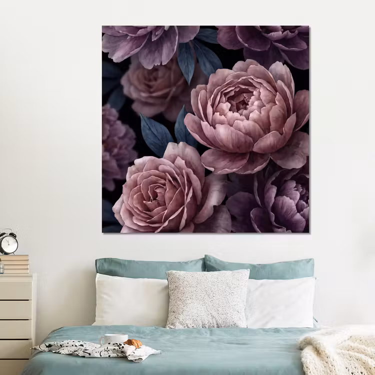 Forex - Bloemen - Patroon - Donker - Botanisch - Paars — 2