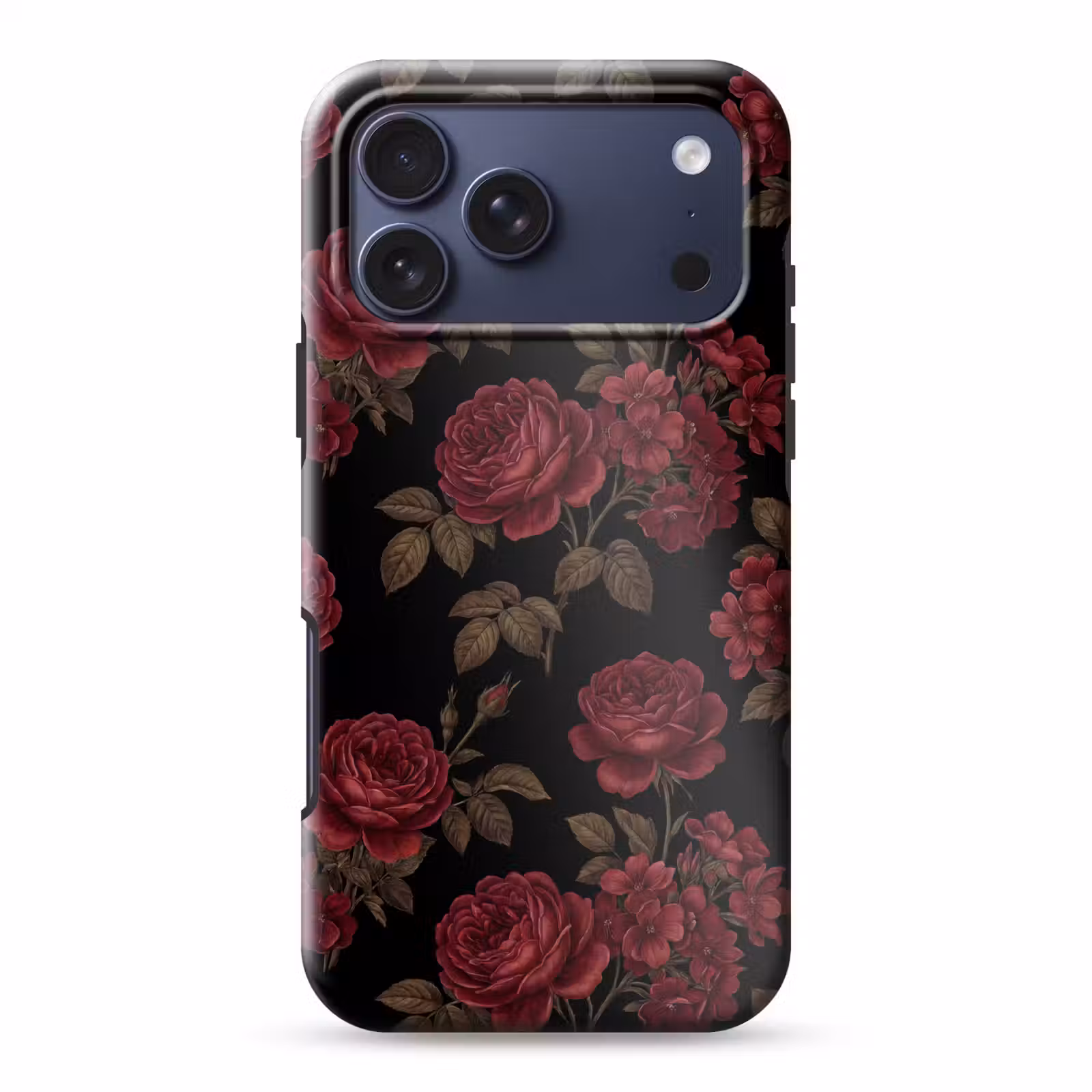 Telefoonhoesje Toughcase - Bloemen - Roos - Patroon - Klassiek - Rood — 1