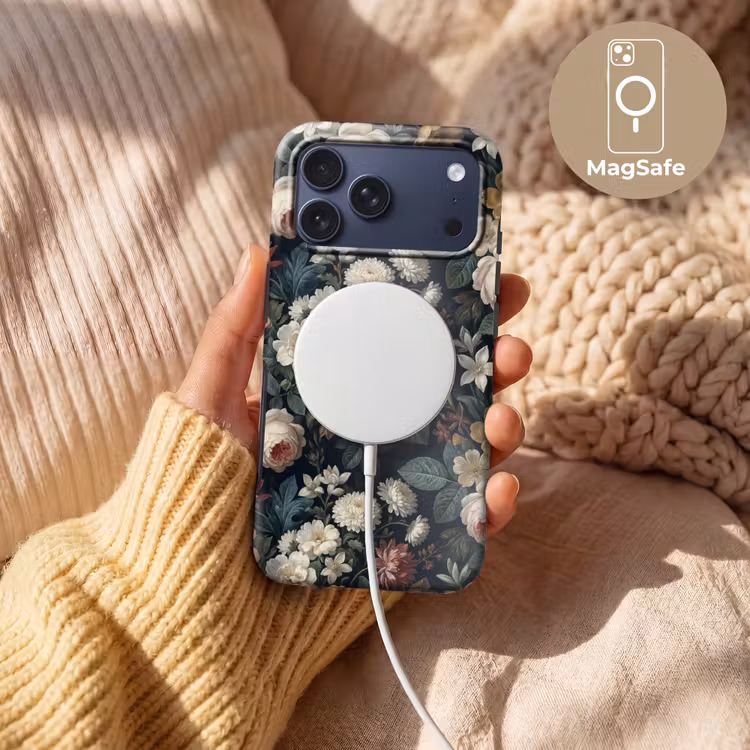 Telefoonhoesje Toughcase - Bloemen - Boeket - Botanisch - Vintage - Donkere achtergrond — 8