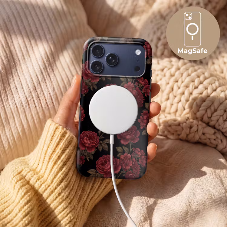 Telefoonhoesje Toughcase - Bloemen - Roos - Patroon - Klassiek - Rood — 8