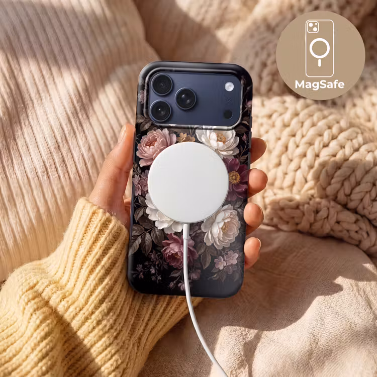 Telefoonhoesje Toughcase - Bloemen - Boeket - Klassiek - Donker - Rood — 8