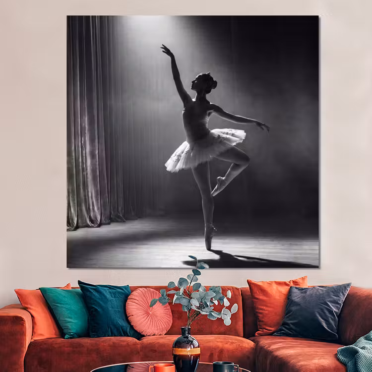 Forex - Danser - Podium - Zwart-wit - Kunst - Klassiek — 3