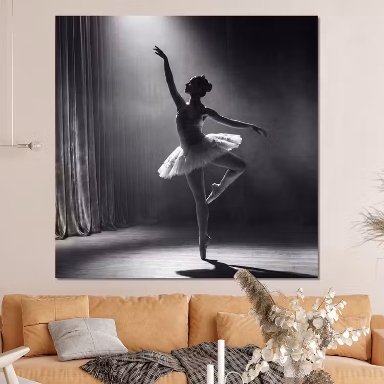 Forex - Danser - Podium - Zwart-wit - Kunst - Klassiek — 4