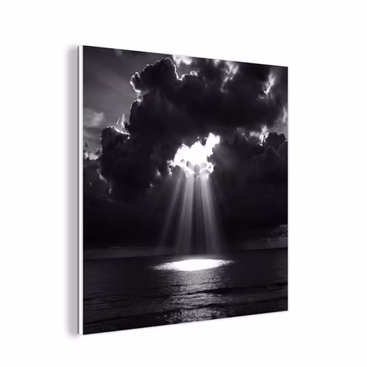 Forex - Licht - Wolken - Zee - Zwart-wit - Natuur — 1