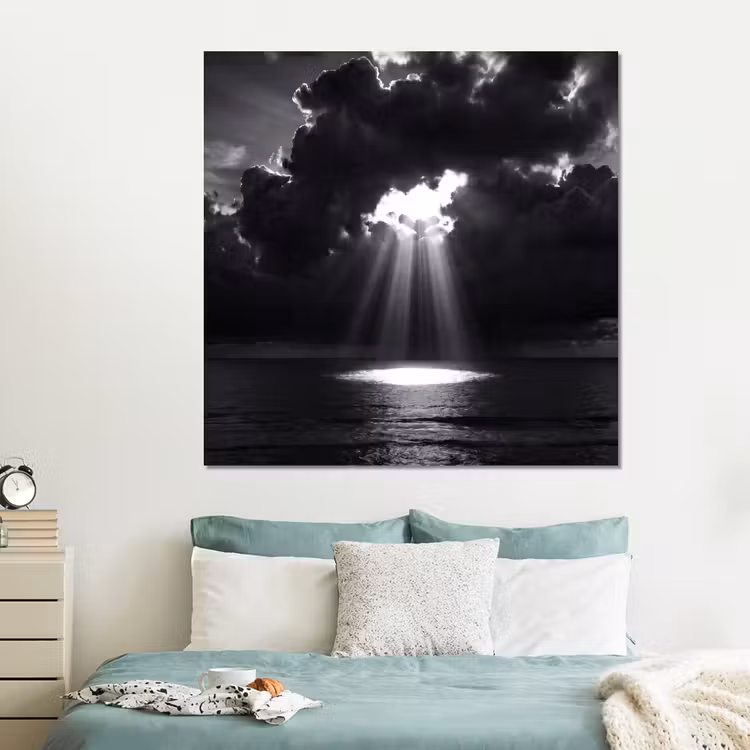 Forex - Licht - Wolken - Zee - Zwart-wit - Natuur — 2