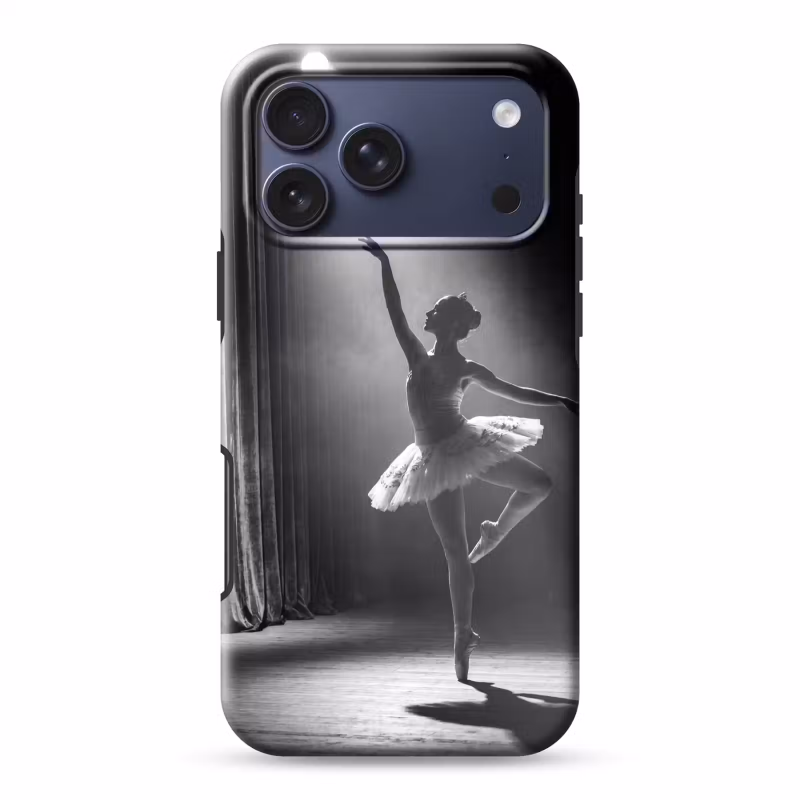 Telefoonhoesje Toughcase - Danser - Podium - Zwart-wit - Kunst - Klassiek — 1