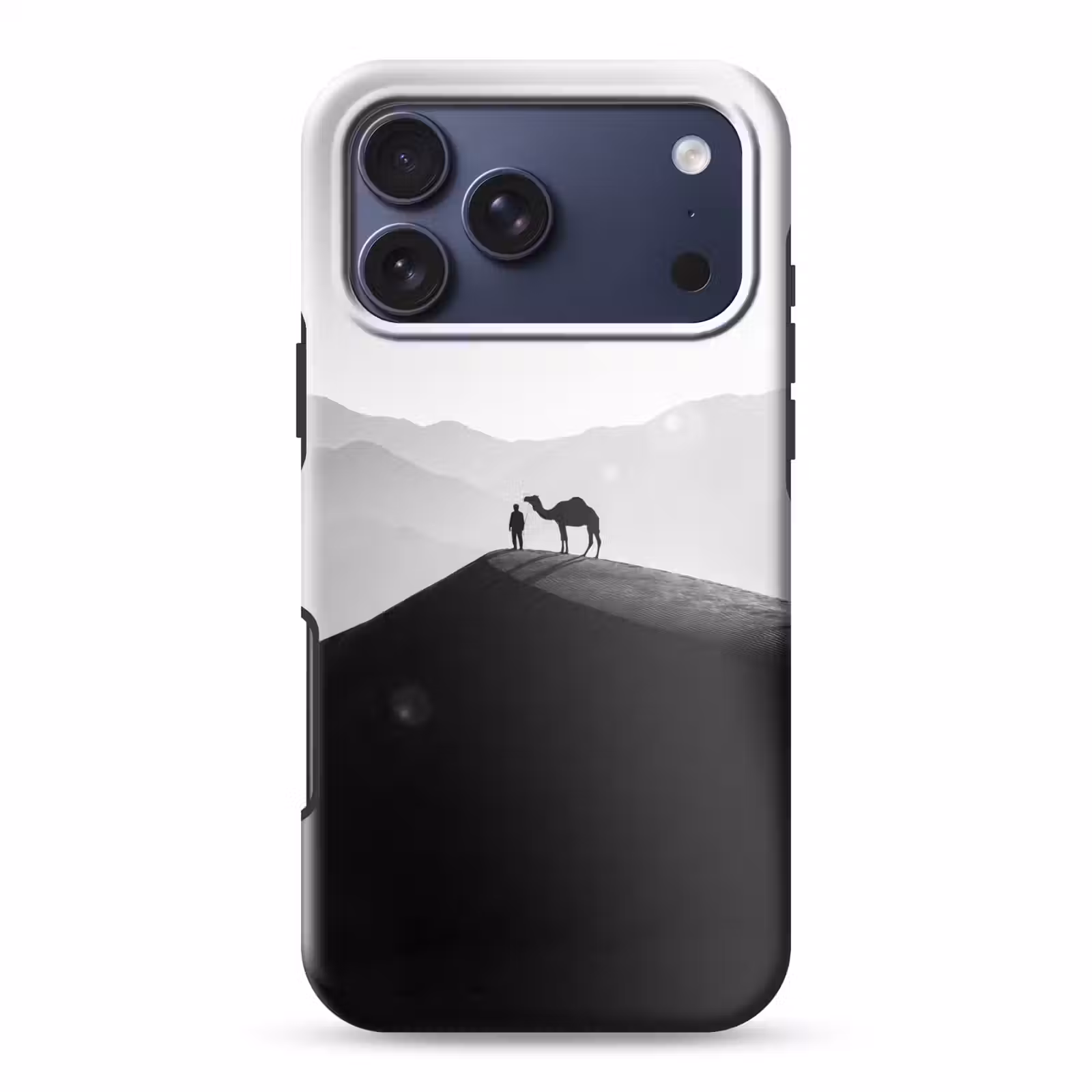 Telefoonhoesje Toughcase - Mens - Kameel - Zandduin - Natuur - Monochroom — 1