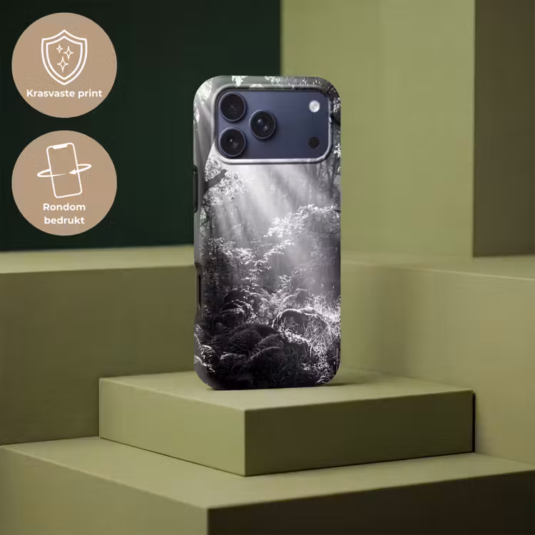 Telefoonhoesje Toughcase - Bos - Lichtstralen - Natuur - Zwart-wit — 7