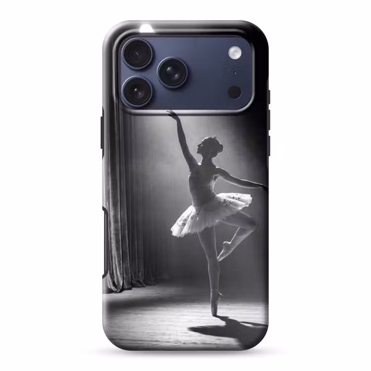 Telefoonhoesje Toughcase - Danser - Podium - Zwart-wit - Kunst - Klassiek — 1