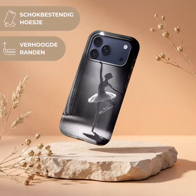 Telefoonhoesje Toughcase - Danser - Podium - Zwart-wit - Kunst - Klassiek — 5