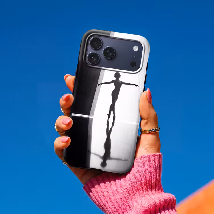 Telefoonhoesje Toughcase - Danser - Silhouette - Kunst - Modern - Zwart-wit — 2