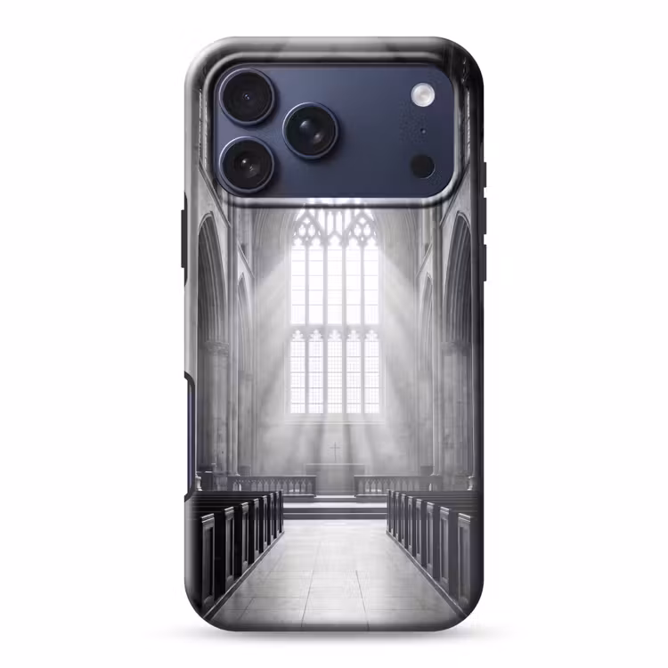 Telefoonhoesje Toughcase - Kerk - Interieur - Lichtstralen - Architectuur - Klassiek — 1