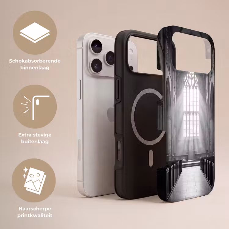 Telefoonhoesje Toughcase - Kerk - Interieur - Lichtstralen - Architectuur - Klassiek — 3