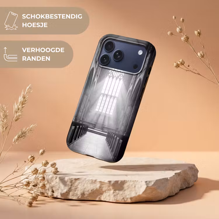 Telefoonhoesje Toughcase - Kerk - Interieur - Lichtstralen - Architectuur - Klassiek — 5