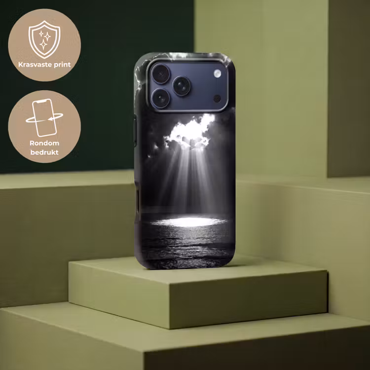 Telefoonhoesje Toughcase - Licht - Wolken - Zee - Zwart-wit - Natuur — 7