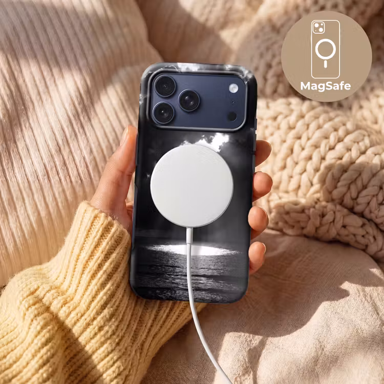Telefoonhoesje Toughcase - Licht - Wolken - Zee - Zwart-wit - Natuur — 8