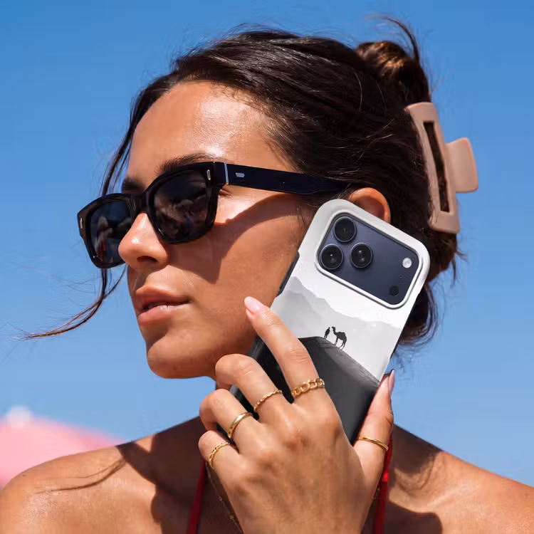 Telefoonhoesje Toughcase - Mens - Kameel - Zandduin - Natuur - Monochroom — 6