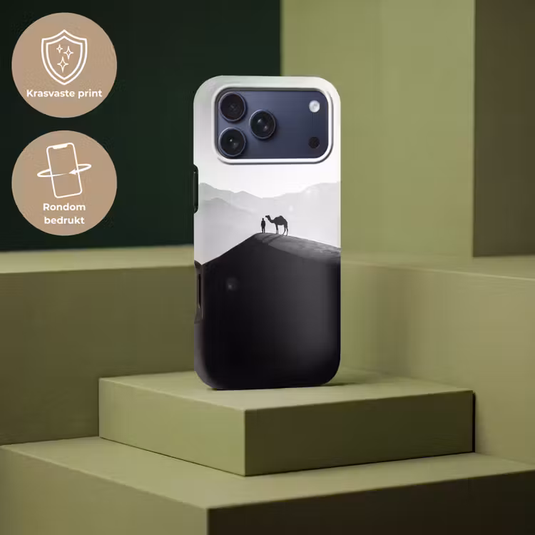 Telefoonhoesje Toughcase - Mens - Kameel - Zandduin - Natuur - Monochroom — 7
