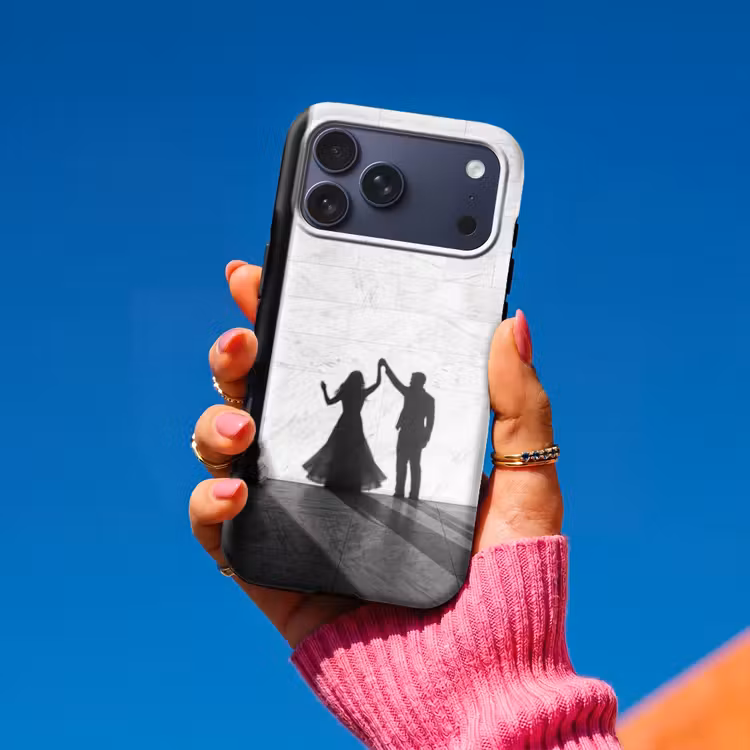 Telefoonhoesje Toughcase - Mensen - Schaduw - Dans - Zwart-wit - Liefde — 2