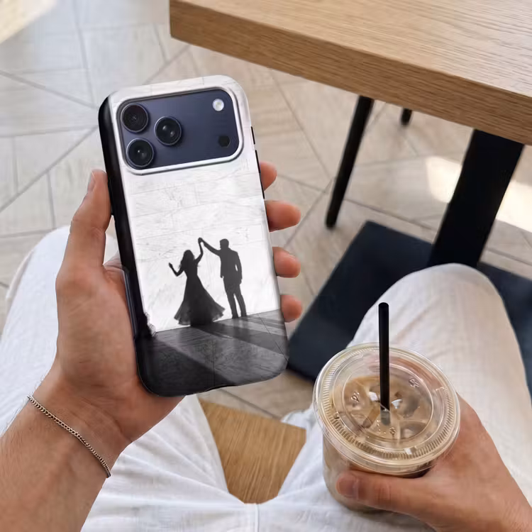 Telefoonhoesje Toughcase - Mensen - Schaduw - Dans - Zwart-wit - Liefde — 4