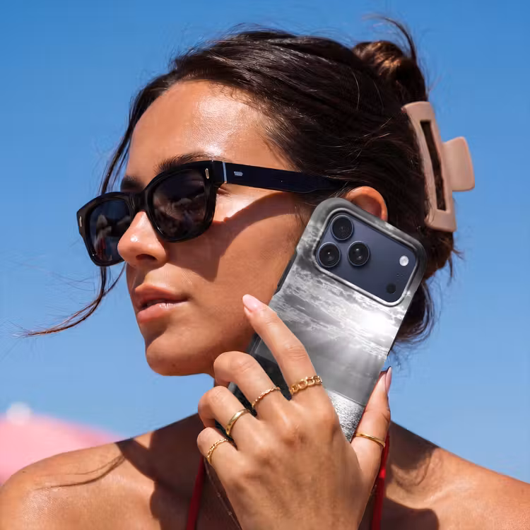 Telefoonhoesje Toughcase - Water - Boot - Lucht - Natuur - Zwart-wit — 6