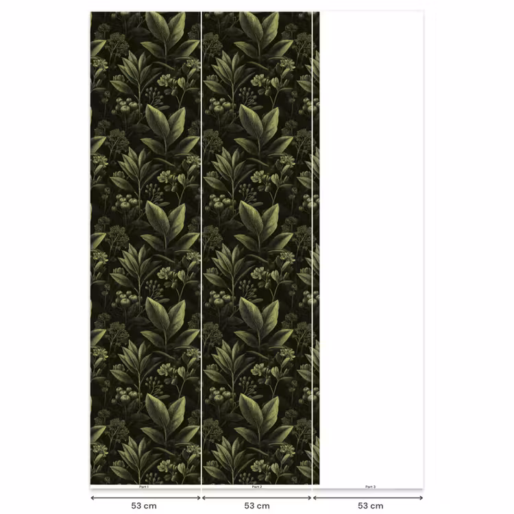 Behang - Klassiek - Donker - Botanisch - Planten — 6