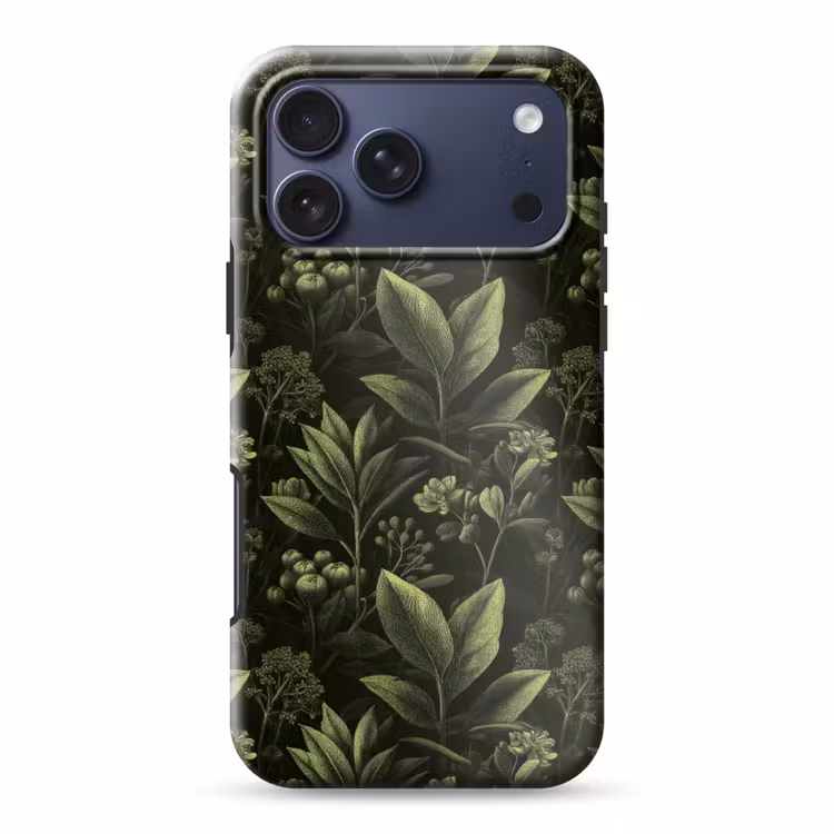 Telefoonhoesje Toughcase - Klassiek - Donker - Botanisch - Planten — 1