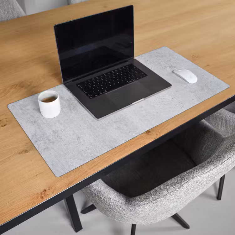 Bureau onderlegger - Betonlook Lichtgrijs — 3